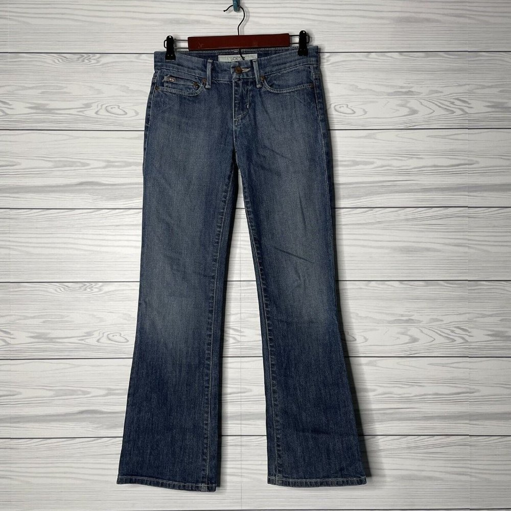 Joes Jeans Mid Rise Waist Boot Cut Faded Wash Stretch Denim Blue Jeans Size 26